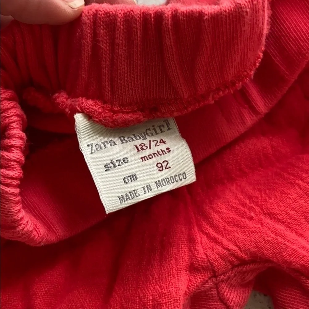Zara Baby Pull On Cotton Pants